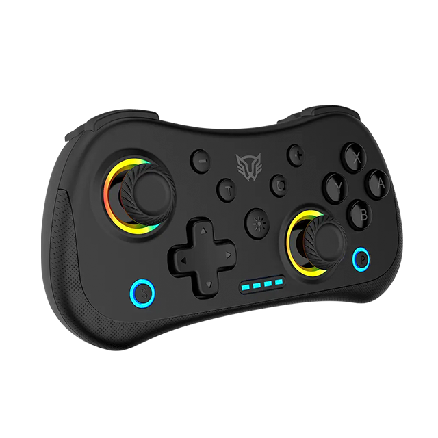 Control Inalámbrico Balam Rush Kontrol Pocket G555, Bluetooth 5.0 / USB-C, Multiplataforma, Compatible Nintendo Switch, RGB, Negro - BR-942553