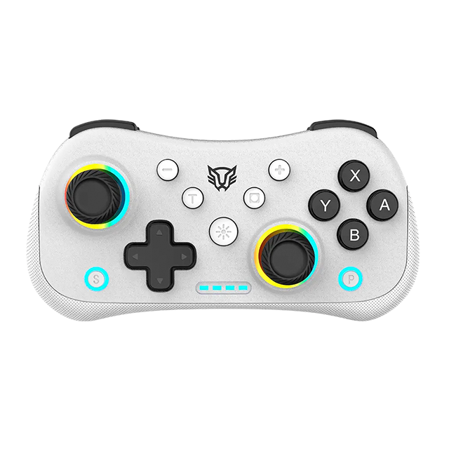 Control Inalámbrico Balam Rush Kontrol Pocket G555, Bluetooth 5.0 / USB-C, Multiplataforma, Compatible Nintendo Switch, RGB, Blanco - BR-942560