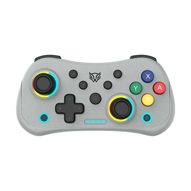 Control Inalámbrico Balam Rush Kontrol Pocket G555, Bluetooth 5.0 + USB-C, Joysticks Hall, Gyro 6 Ejes, Turbo, RGB, Retro Gris – BR-942591