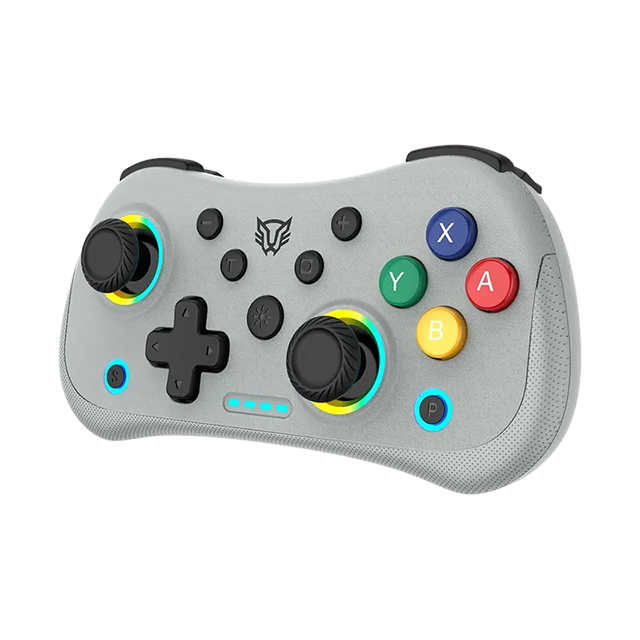 Control Inalámbrico Balam Rush Kontrol Pocket G555, Bluetooth 5.0 + USB-C, Joysticks Hall, Gyro 6 Ejes, Turbo, RGB, Retro Gris – BR-942591