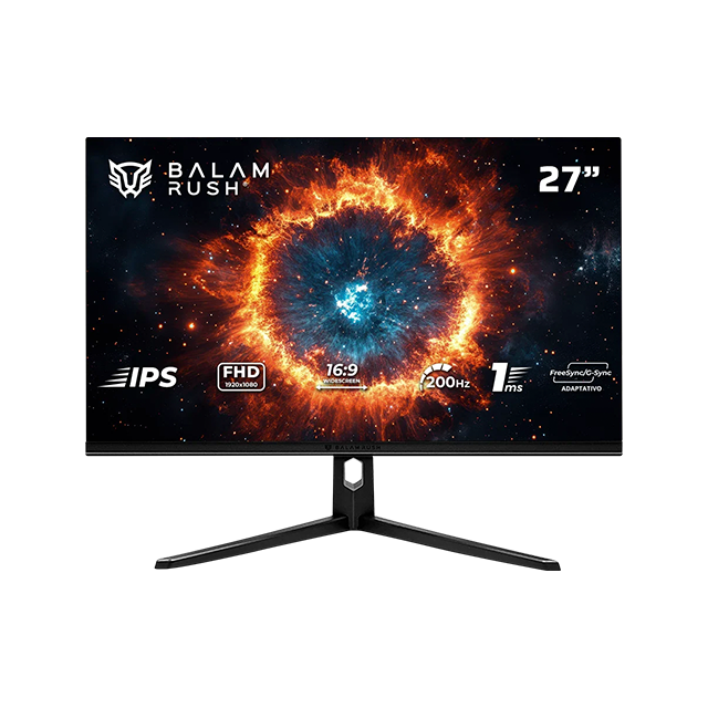 Monitor Balam Rush Hyper Nova MHN27Y, 27" IPS Fast, FHD, 200Hz, 1ms, Plano - BR-942973
