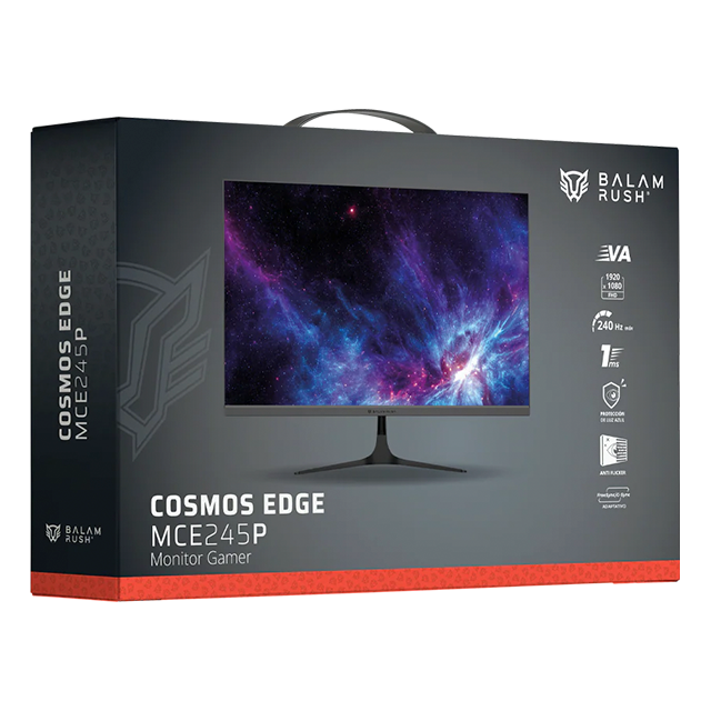 Monitor Gamer Balam Rush Cosmos Edge MCE245P, 24.5", FHD, 240Hz, Panel VA – BR-944113