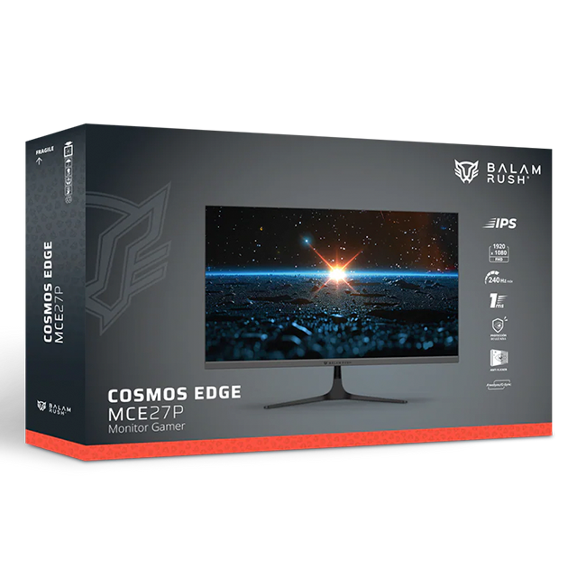 Monitor Gamer Balam Rush Cosmos Edge MCE27P, 27", FHD, 240Hz, Panel IPS – BR-944120