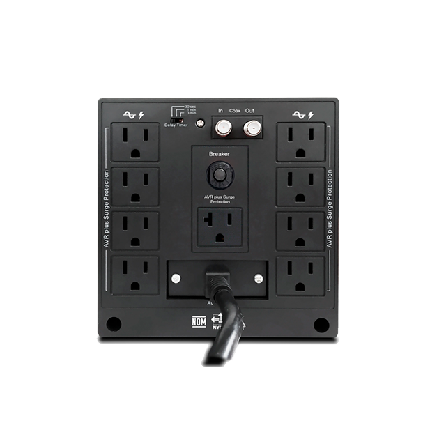 Regulador de Voltaje CDP R-AVR3008, 3000VA / 1500W, AVR, 8 Salidas, 525J, Protección Coaxial – R-AVR3008