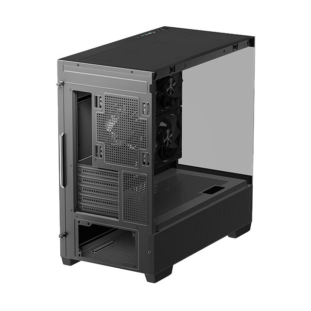 Gabinete DeepCool CG380 3F, Micro-ATX/ITX, Soporte 360 mm, 3 Ventiladores, Vidrio Templado – R-CG380-BKAGM3-G