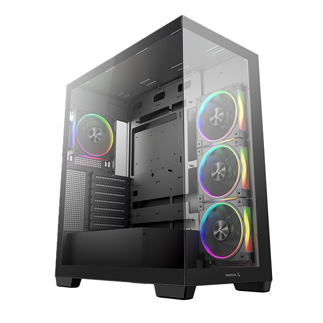 Gabinete DeepCool CG580 4F V2, ATX, Soporte 360 mm, 4×120 mm ARGB, Vidrio Templado – CG580 4F V2