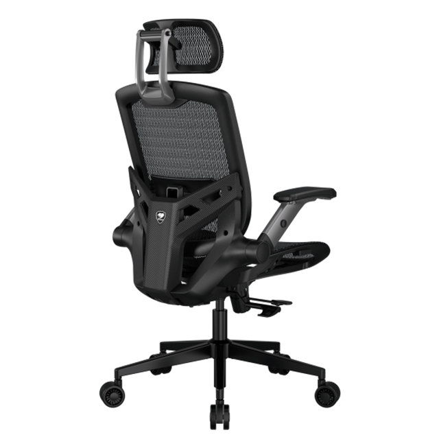 Silla Gamer Ergonómica COUGAR Speeder One, malla transpirable, soporte lumbar, reposabrazos 2D, negro – CGR-SPO-BLB