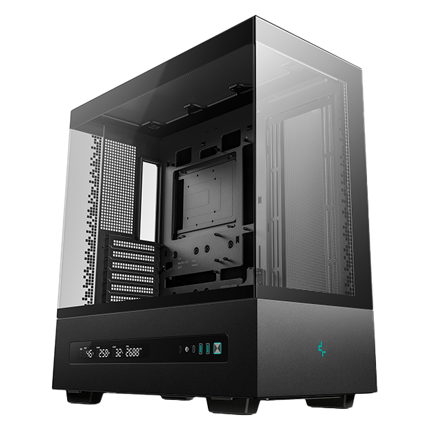 Gabinete DeepCool CH690 DIGITAL, ATX, Panel Dual Vidrio, Soporte 420 mm, Display Integrado – R-CH690-BKNNA0D-G-1