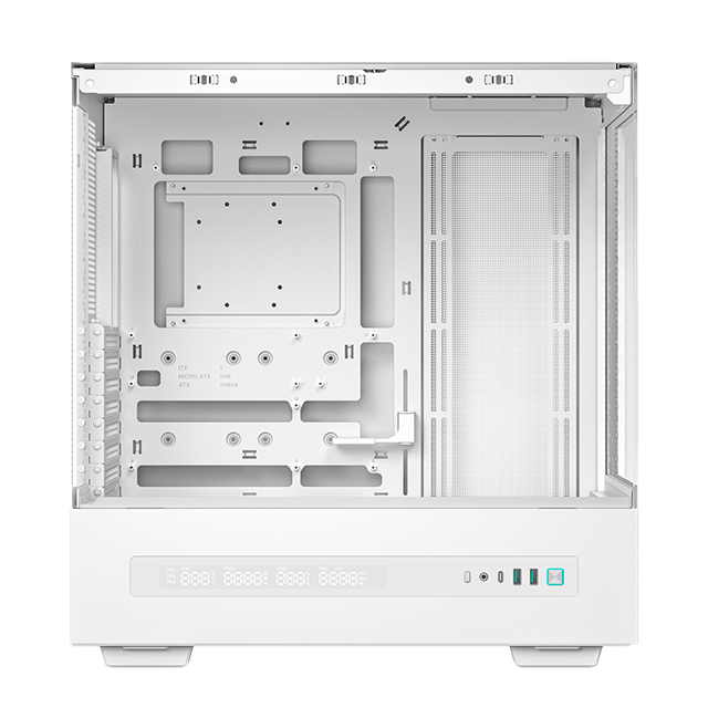 Gabinete DeepCool CH690 DIGITAL WH, ATX/E-ATX, Soporte 420 mm, Panel Dual Vidrio, Display Integrado – R-CH690-WHNNA0D-G-1