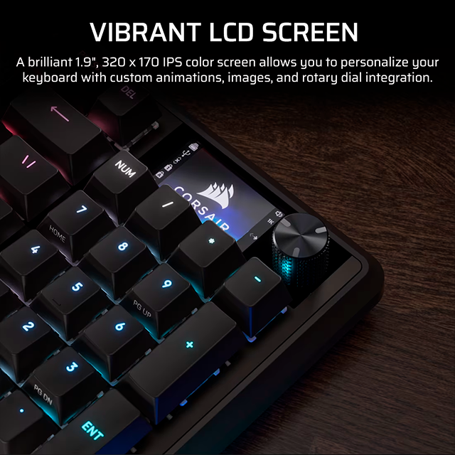 Teclado Mecánico Corsair Vanguard 96 MLX Plasma, Switches Mecánicos MLX, USB, Formato 96% – CH-91E901E-NA