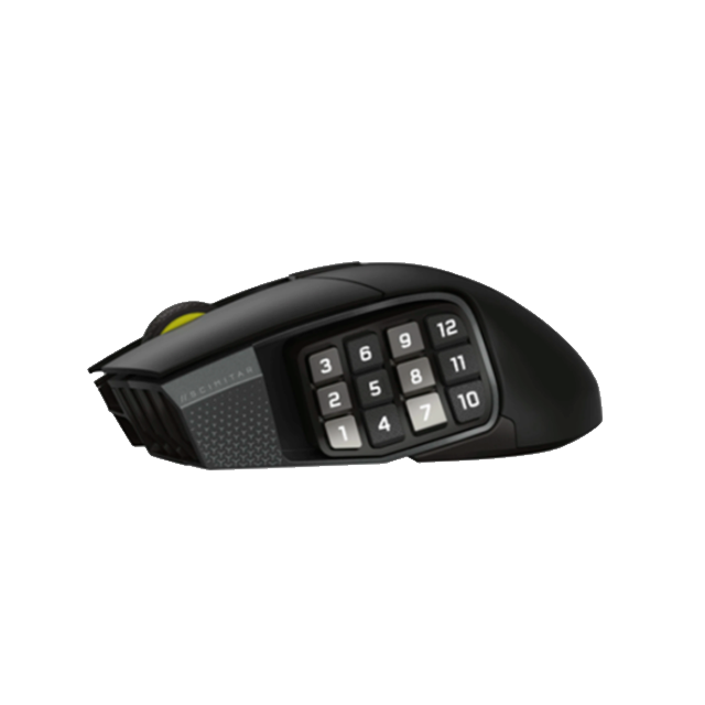 Mouse Óptico Corsair Scimitar Elite Wireless, Inalámbrico, Sensor 26,000 DPI, Panel Lateral 12 Botones, Gris Metálico – CH-9314014-WW