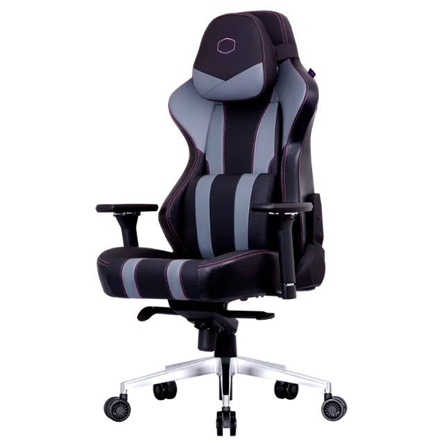 Silla Gamer Cooler Master Caliber X2, Reclinación 180°, Reposabrazos 4D, Pistón Clase 4, hasta 150 kg, Gris – CMI-GCX2-GY