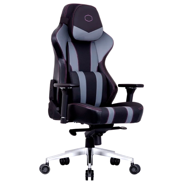 Silla Gamer Cooler Master Caliber X2, Reclinación 180°, Reposabrazos 4D, Pistón Clase 4, hasta 150 kg, Gris – CMI-GCX2-GY