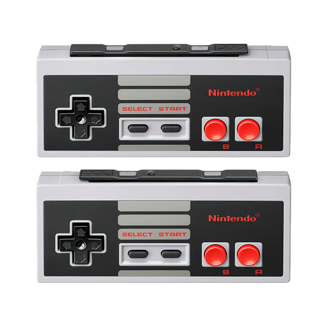 Kit de 2 Controles Inalámbricos Nintendo Entertainment System para Nintendo Switch Online, Diseño Clásico NES, Recargables, Gris – NES Controllers