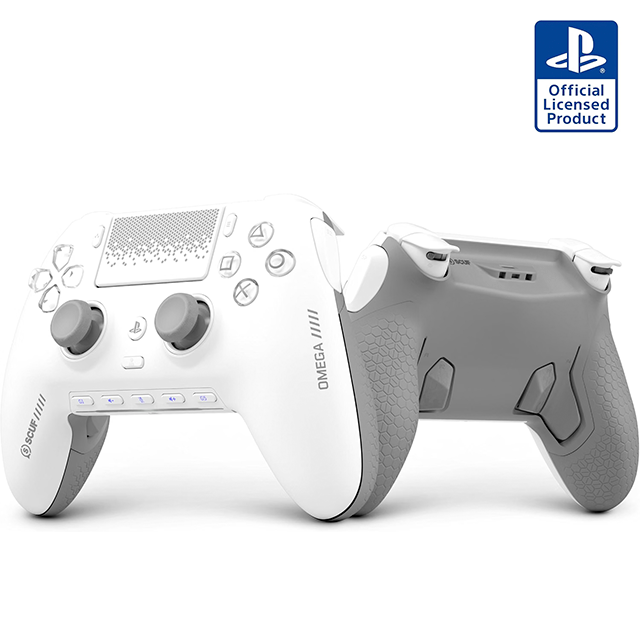 Control Inalámbrico SCUF Omega White para PlayStation 5 y PC, TMR, 4 Paletas Traseras, Gatillos Ajustables, Bluetooth y USB-C – SCUF Omega White