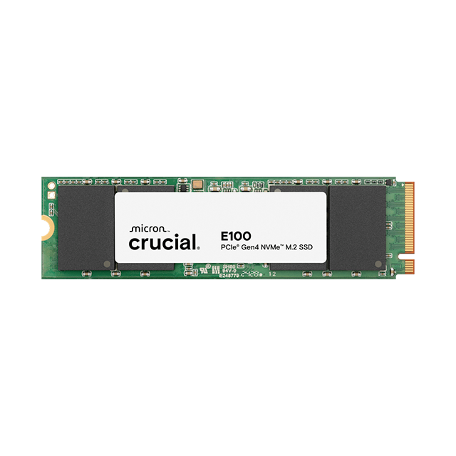 Unidad de Estado Solido SSD Crucial E100 2TB, M.2 2280, PCIe Gen4 x4, NVMe, hasta 5000/4500 MB/s – CT2000E100SSD8