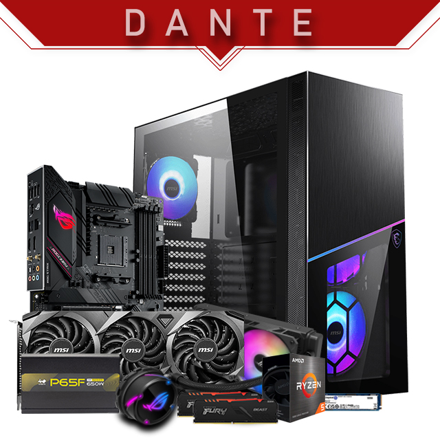 PC Gamer Dante | AMD Ryzen 5 5600X | 16GB 3200Mhz | RTX 3050 ROG | 500GB NVMe M.2 
