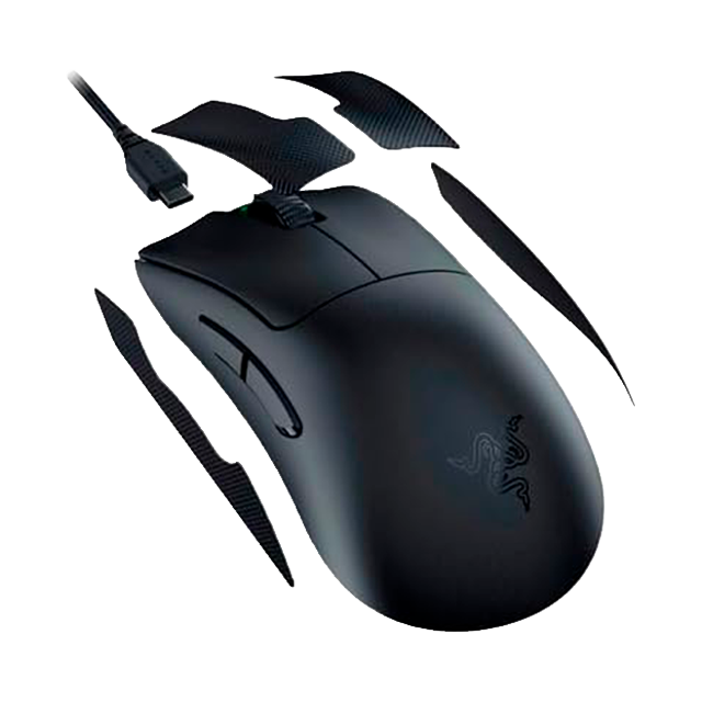 Mouse Gaming Razer DeathAdder V3 Pro, inalámbrico, sensor Focus Pro 30K, ultraligero, negro – DeathAdder V3 Pro