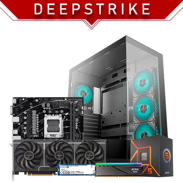 PC Gamer DeepStrike | Ryzen 5 7600X | 32 GB 6000 MHz | SSD M.2 1 TB | RTX 5060 Ti