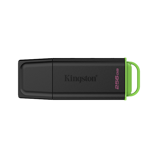 Memoria USB Kingston DataTraveler Exodia 256 GB, USB-A 3.2 Gen 1, Tapa Protectora, Negro/Verde – DTXG2/256GB