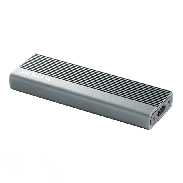 Enclosure Gabinete Externo ADATA EC680 para SSD M.2 PCIe NVMe, USB 3.2 Tipo-C, Aluminio - EC680-CCGY 