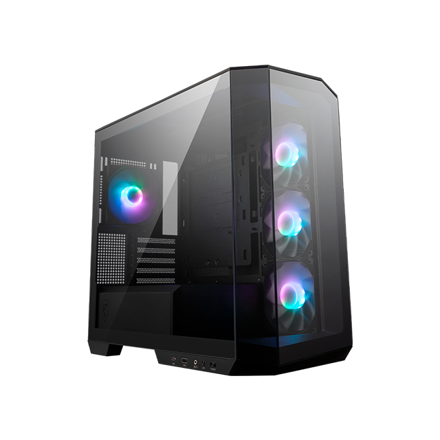 Gabinete MSI MAG PANO M100R PZ, Negro, M-ATX, Cristal Templado, 4 Ventiladores ARGB - GABMSI230