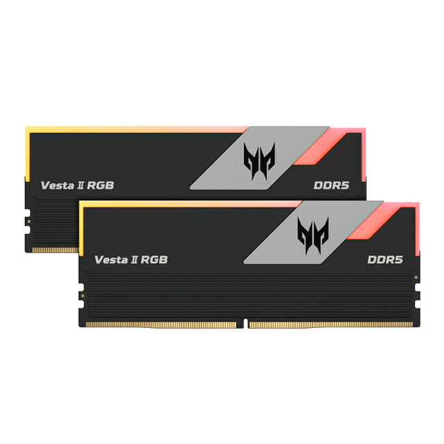 Memoria RAM Acer Predator Vesta II RGB, DDR5, 64GB 2x32GB, 6000Mhz, Negro - BL.9BWWR.334