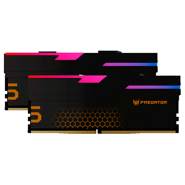 Memoria RAM Acer Predator Hermes RGB, DDR5, 32GB 2x16GB, 7200Mhz, Negro - BL.9BWWR.406