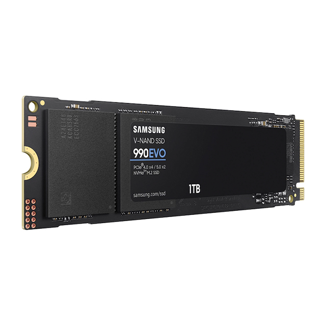 Unidad de Estado Solido SSD NVMe M.2 Samsung 990 Evo, 1TB, 5,000/4,200 MB/s, PCI Express 5.0 - MZ-V9E1T0B/AM