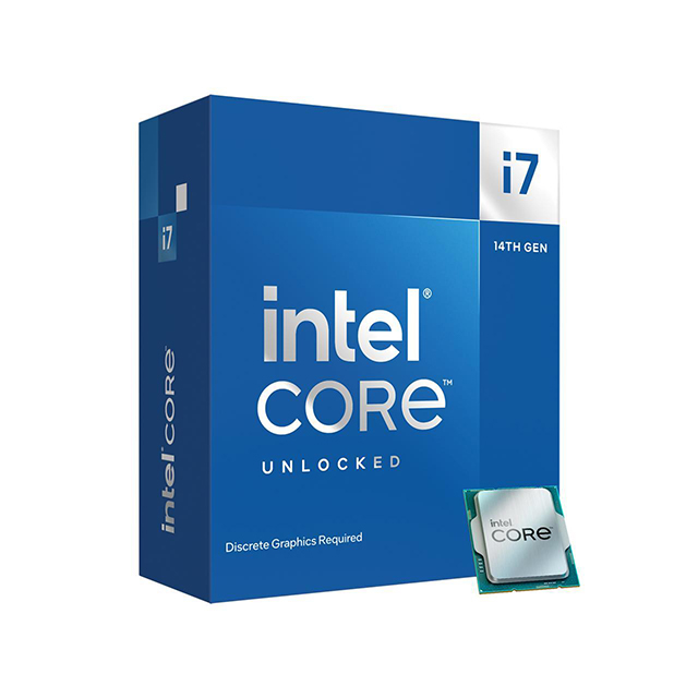 Procesador Intel Core i7 14700KF, 20 Cores (8 Performance-cores / 12  Efficient-cores), 28 Threads, Hasta 5.6Ghz, 33Mb, Socket LGA1700, Intel 14th Generación.