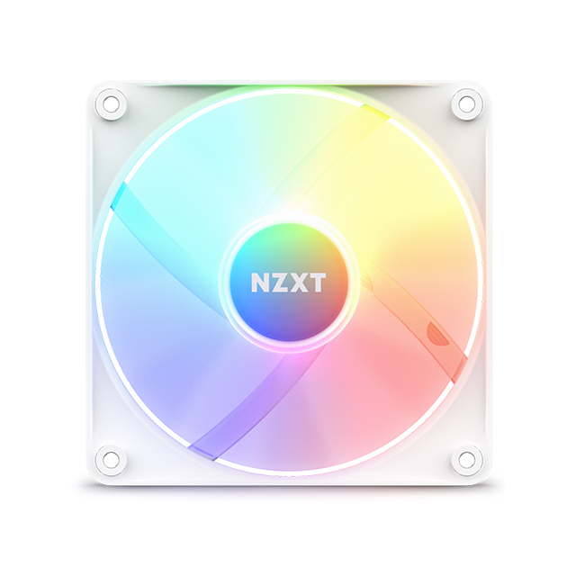Ventilador NZXT F120 RGB Core, Blanco, 500-1800RPM, - RF-C12SF-W1