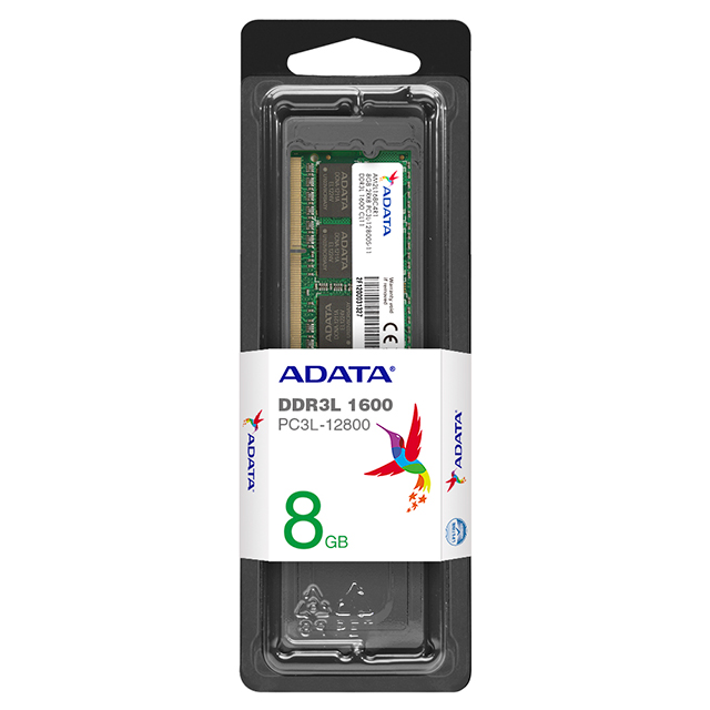 Memoria RAM ADATA DDR3L, SO-DIMM, DDR3 8GB 1x8, 1600Mhz - PC3-12800