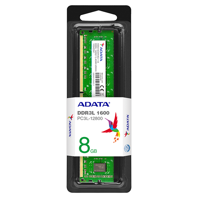 Memoria RAM Adata Premier DDR3L, U-DIMM, DDR3 8GB 1x8, 1600Mhz - ADDU1600W8G11-S