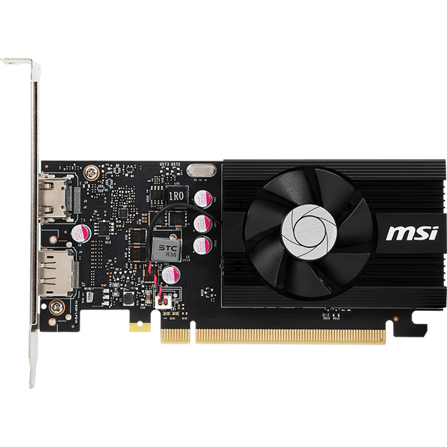 Tarjeta de video Nvidia MSI Geforce GT 1030 4GD4 LP OC, 4GB GDDR4, HDMI, DP - 912-V812-001