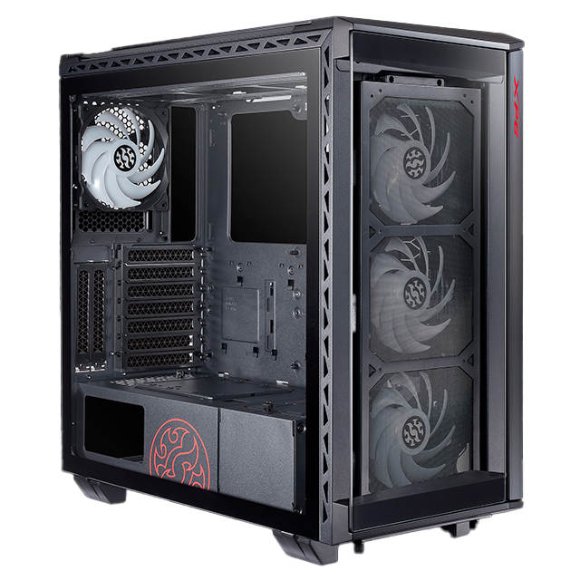 Gabinete XPG Battlecruiser II RGB, Negro, E-ATX, 4 Ventiladores, Cristal Templado - BATTLECRUISERIIST-BKCWW