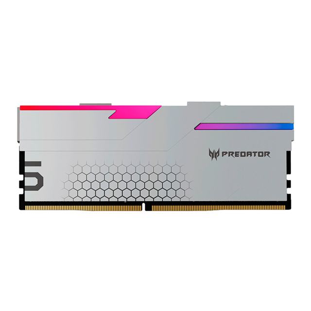 Memoria RAM Acer Predator Hermes RGB, DDR5, 32GB 2x16GB, 7200Mhz, Plata - BL.9BWWR.407