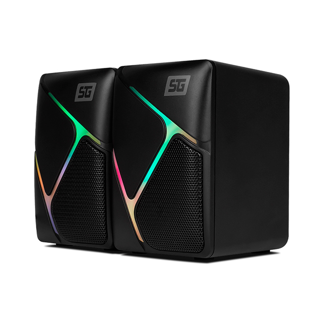 Bocinas Vorago SPK-108, 2.0 Canales, RGB, USB, Salida 3.5mm, Sonido Estereo - SPK-108