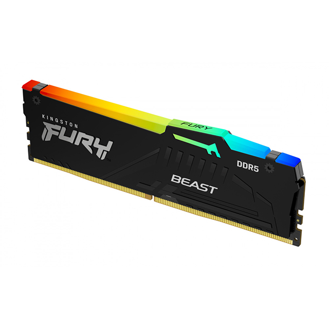 Memoria RAM Kingston Fury Beast RGB 32GB DDR5 1x32GB 5200Mhz - KF552C40BBA-32