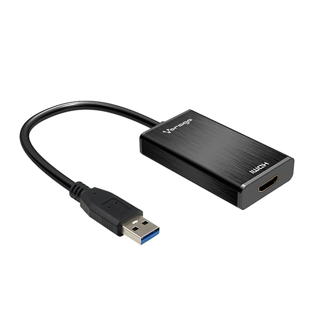 Adaptador Vorago ADP-204, USB 3.0 a HDMI, Incluye un Puerto 3.5mm - ADP-204