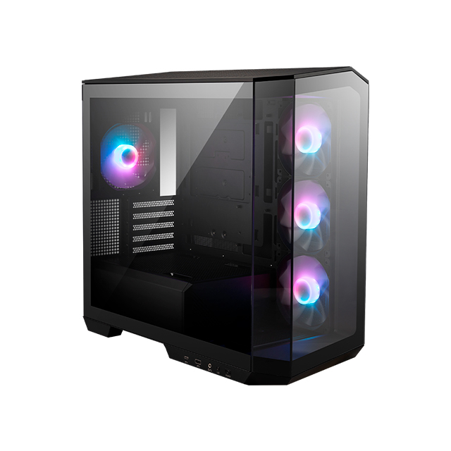 Gabinete MSI MAG PANO M100R PZ, Negro, M-ATX, Cristal Templado, 4 Ventiladores ARGB - GABMSI230