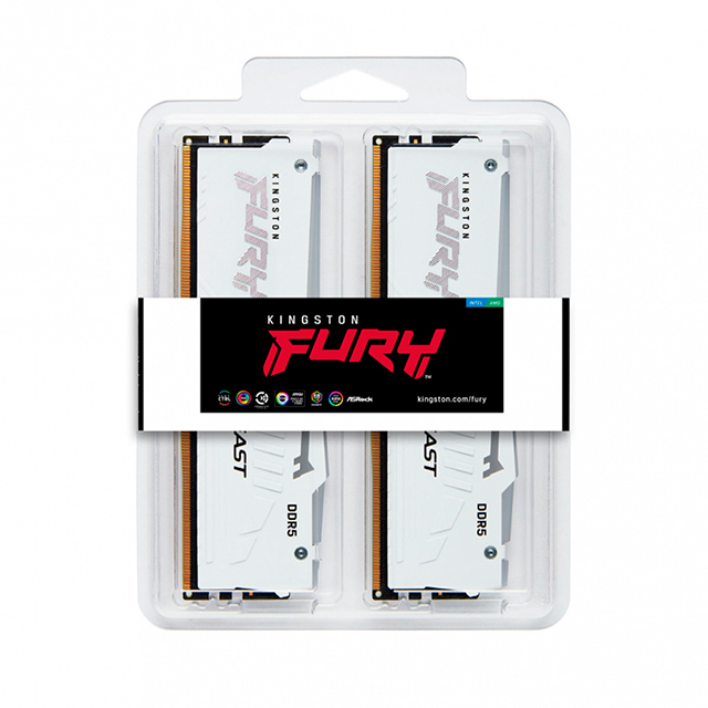 Memoria RAM Kingston Fury Beast RGB 64GB DDR5 2x32GB 5600Mhz - KF556C40BWAK2-64