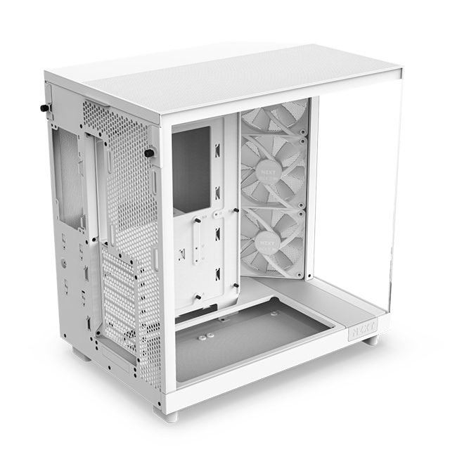 Gabinete NZXT H6 Flow RGB Blanco, ATX, Cristal Templado, 3 Ventiladores RGB - CC-H61FW-R1