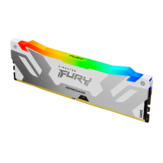Memoria RAM Kingston Fury Renegade RGB White 32GB DDR5 2x16GB 7200Mhz - KF572C38RWAK2-32