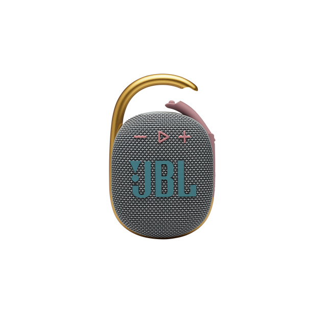 Bocina Bluetooth JBL Clip 4 Gris, Resistente al polvo y agua IP67, Bluetooth 5.1 - JBL-CLIP4-GRYAM