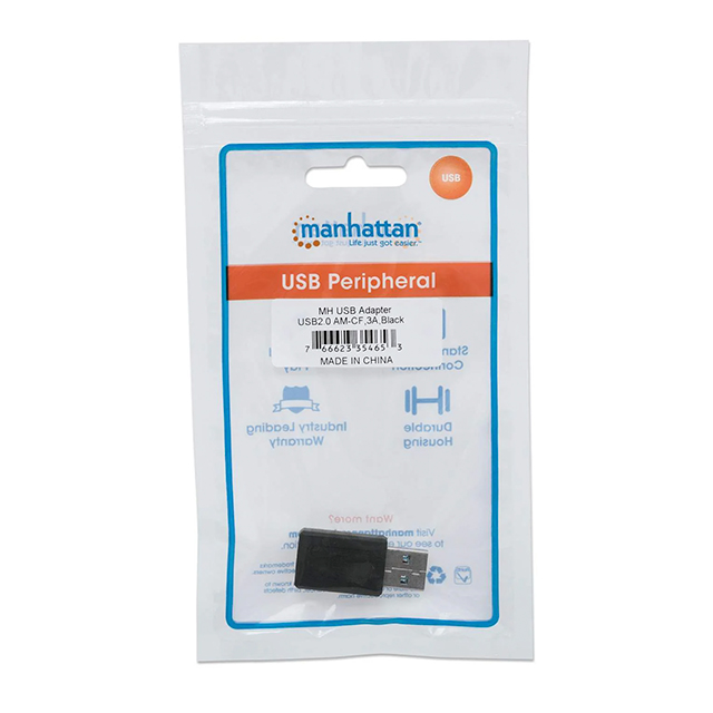 Adaptador Manhattan USB 2.0 de Tipo C a Tipo A - 354653 