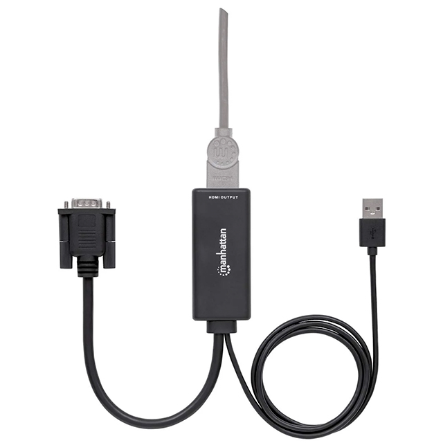 Adaptador de VGA y USB a HDMI Manhattan - 152426 