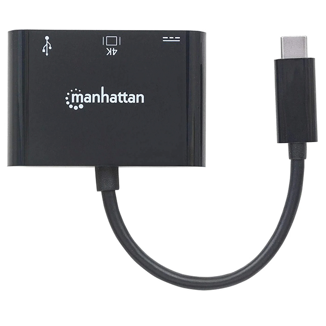 Hub Manhattan USB Tipo-C a HDMI, USB-A, USB-C - 152037 