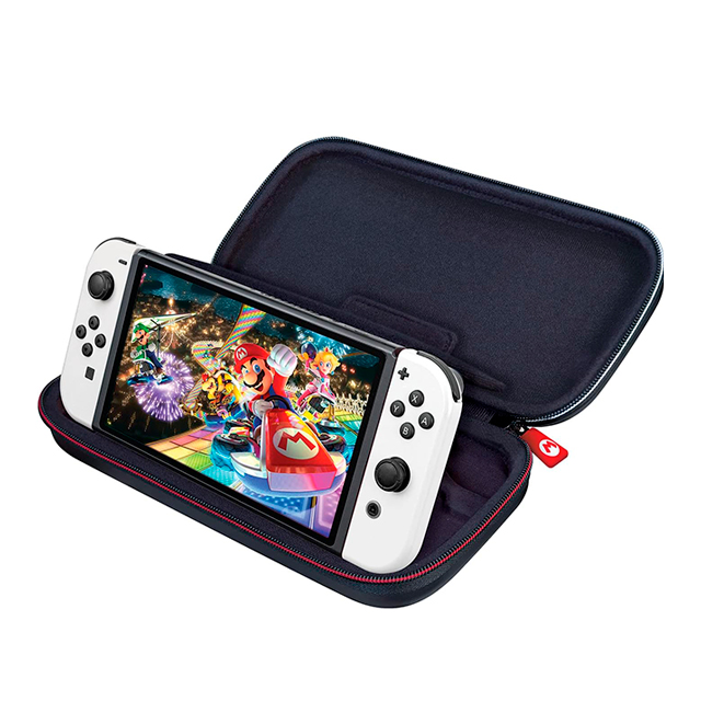 Estuche de Viaje para Nintendo Switch Edicion Mario Kart, Resistente, Incluye 2 fundas para juegos y 2 fundas para tarjetas Micro SD, Protector de pantalla acolchada - B06Y2JCVNP