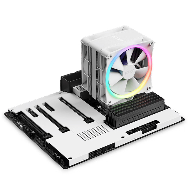 Disipador para CPU NZXT T120 White | ARGB | 120mm | Compatible con AMD e Intel - RC-TR120-W1