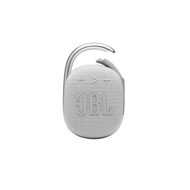 Bocina Bluetooth JBL Clip 4 Blanca, Resistente al polvo y agua IP67, Bluetooth 5.1 - JBL-CLIP4-ECOWHTAM